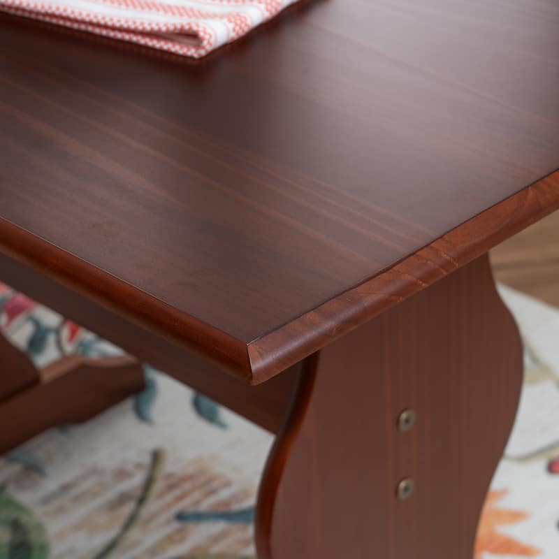 Linon Riki Family Dining Table Walnut