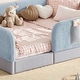 preview thumbnail 89 of 124, Twin/Full/Queen Teddy Fleece Floor Bed with Upholstered Safety Rails and Pocket
