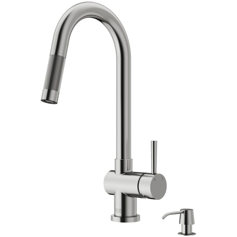 VIGO Gramercy 17" H Single Handle Pull-Down Spout Kitchen Faucet
