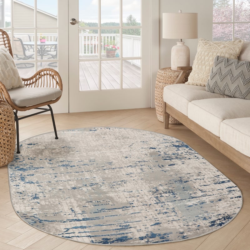 Nourison Concerto Modern Abstract Distressed Area Rug