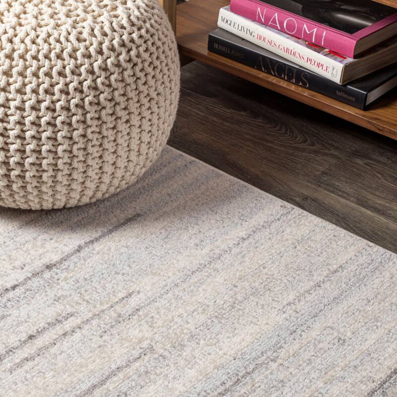 JONATHAN Y Shore Modern Half-Stripe Area Rug