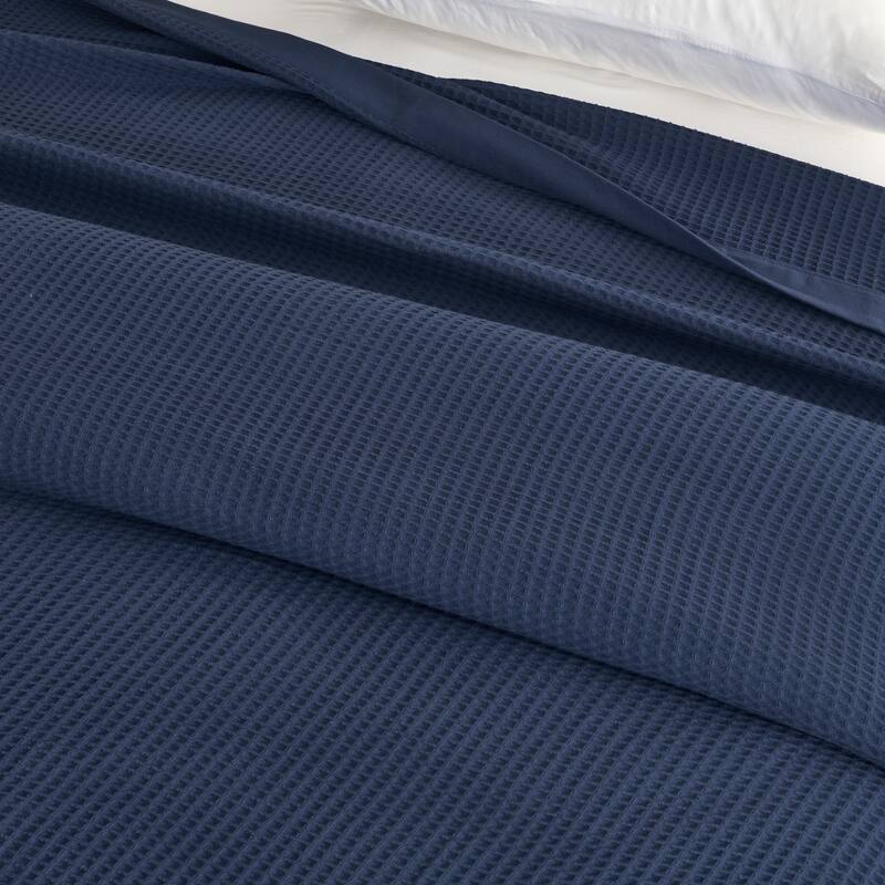 Luxurious Cotton Super Soft Waffle Weave Knit Blanket