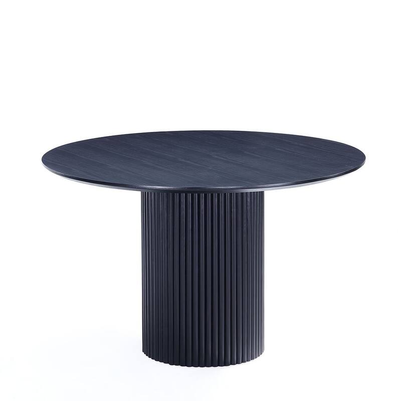 Manhattan Comfort 7-Piece Hathaway Jardin Modern 59.05 Solid Wood Round Dining Set