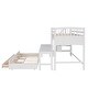 preview thumbnail 13 of 16, Twin XL Stairway Loft Bed with Twin Size Trundle, Desk and 3 Drawers, Storage