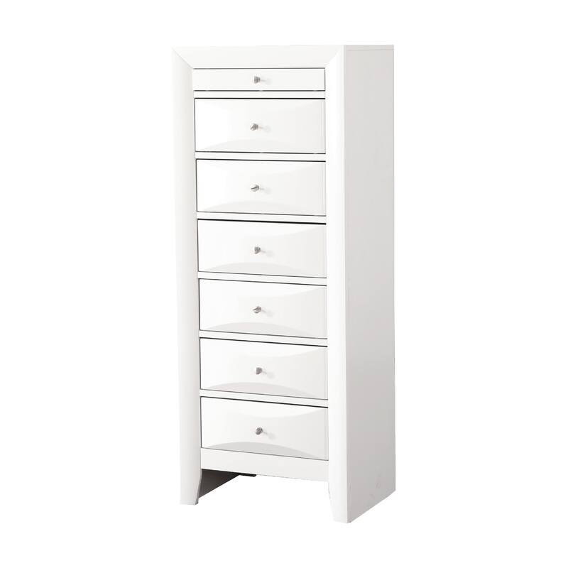 7-Drawer Wooden Lingerie Chest - 58" - White