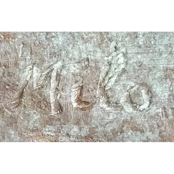 Abstract Weightlifter Powerlifter Athlete Bronze Sculpture By Milo