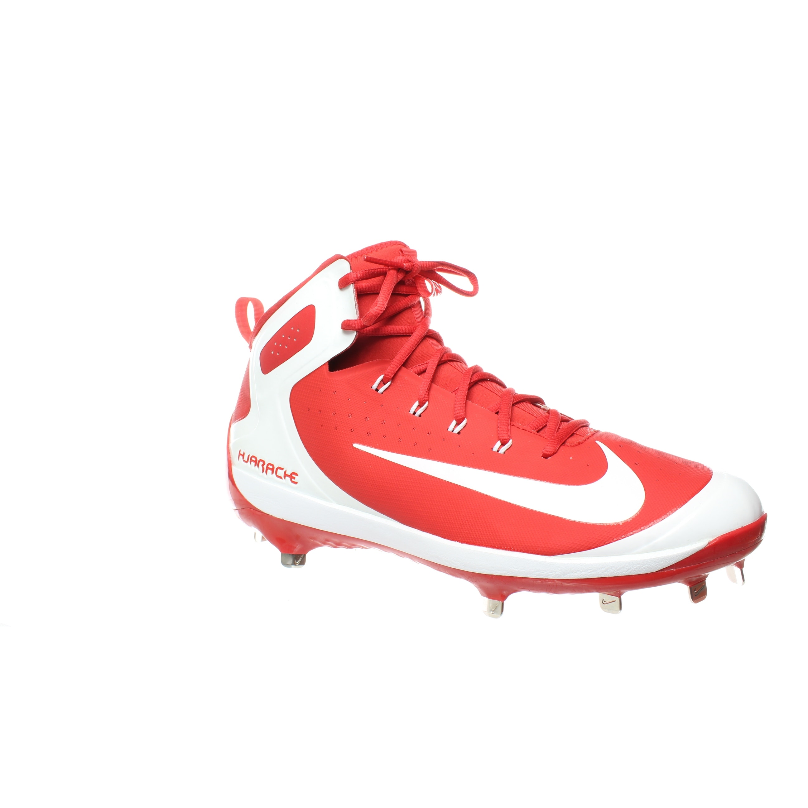 red baseball shoes