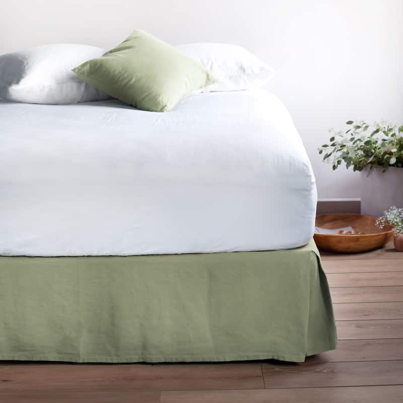 100% French Linen Bedskirt by BOKSER HOME