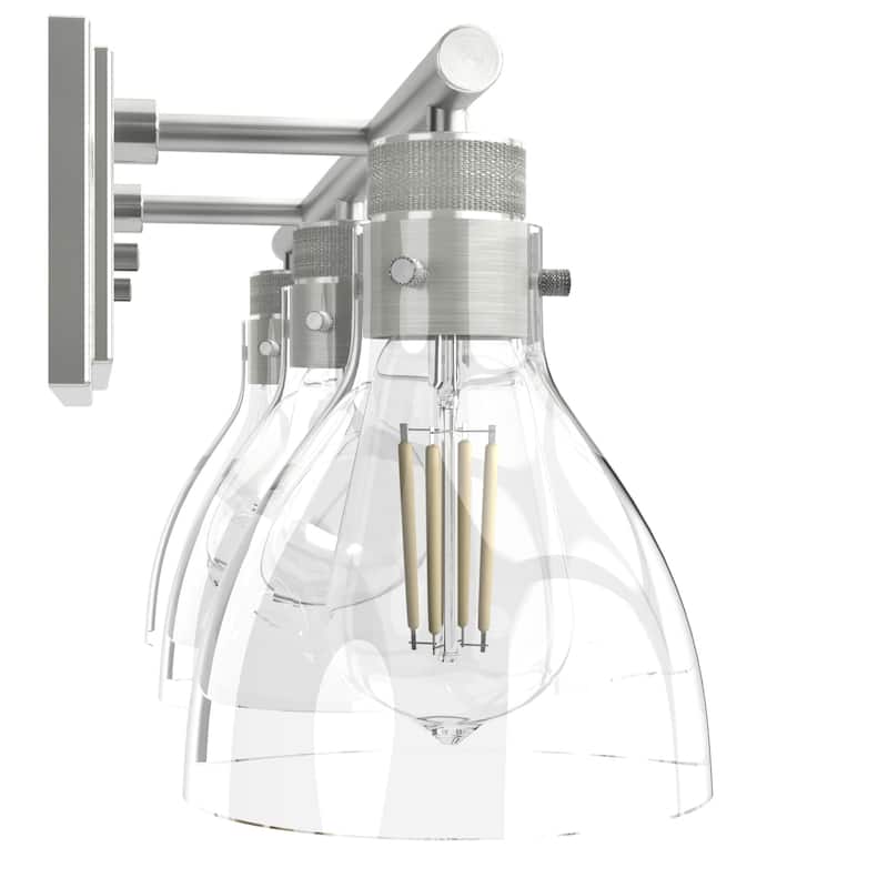 Hunter Van Nuys Bathroom Vanity Wall Light - Bathroom, Laundry - Transitional, Vintage, Farmhouse - Damp Rated!