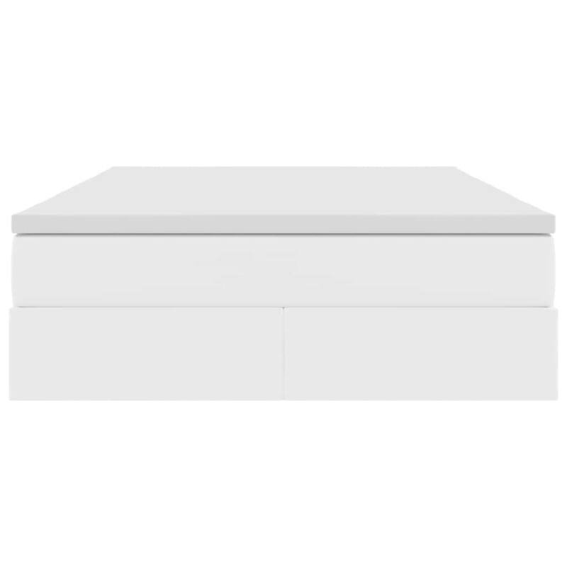 vidaXL Storage Bed with Mattress in Faux Leather