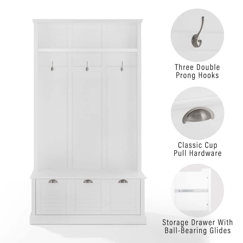 Crosley Ellison Hall Tree - 42.5"W x 18"D x 74.13"H