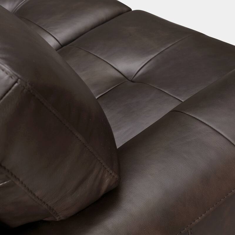 Bergen 87" Leather Upholstered 3-Seater Sofa