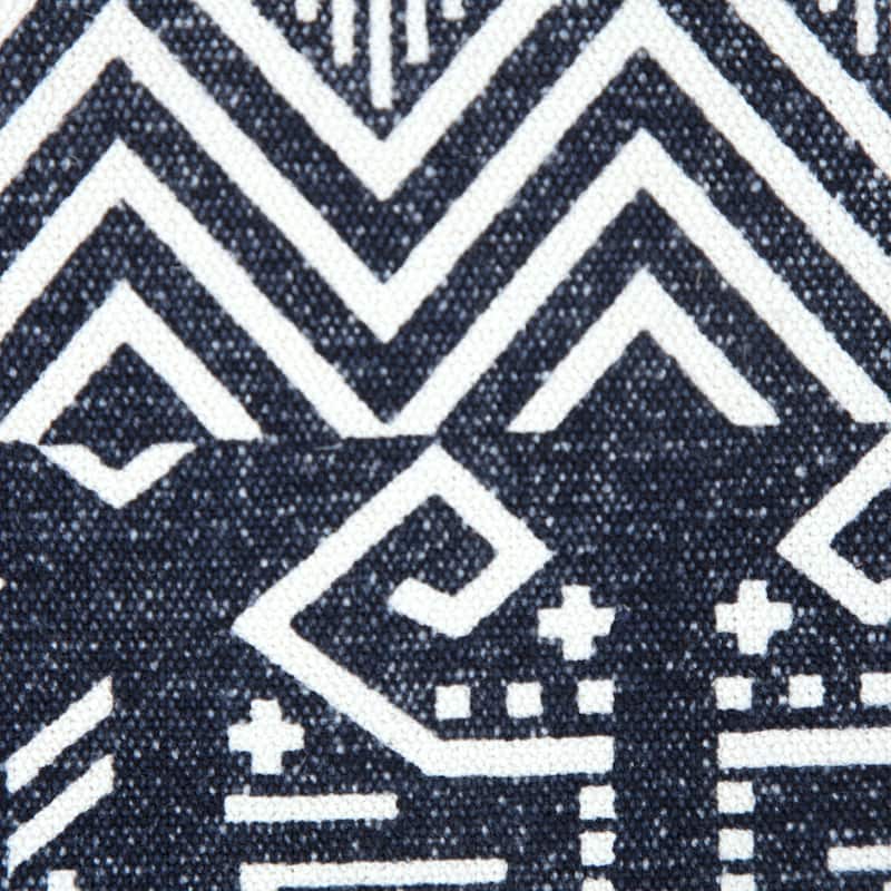 Sevita Simple Southwestern Traditional Tribal Pouf Ottoman