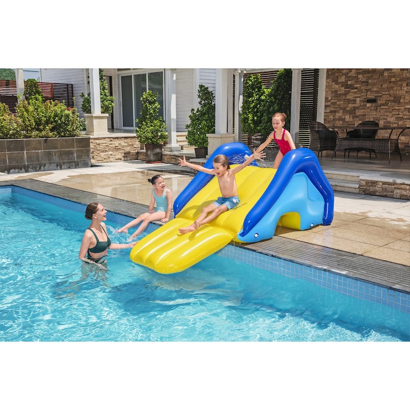 Bestway H2OGO! Giant Inflatable Pool Water Slide with Built-In Sprinkler, 2 Pack - 25.7