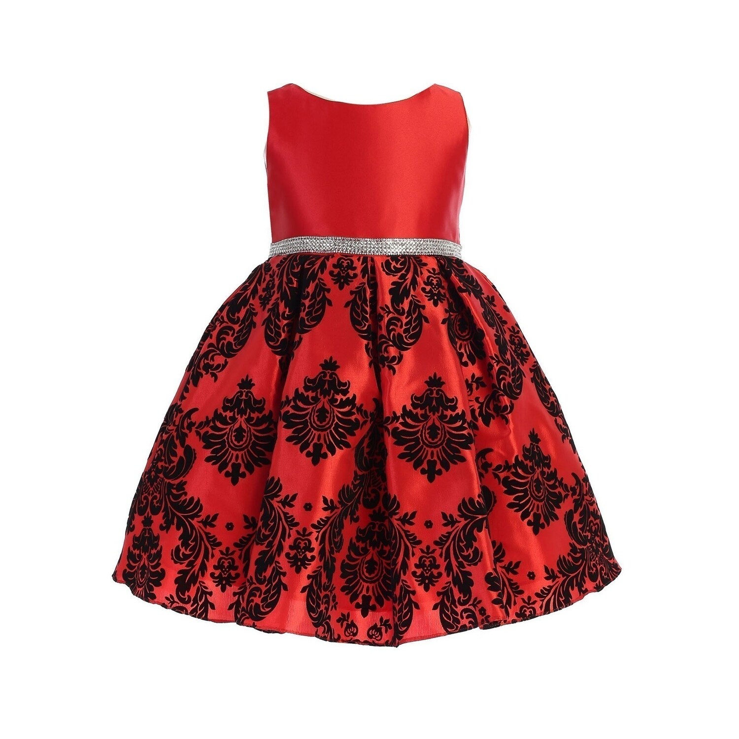 red and black christmas dress