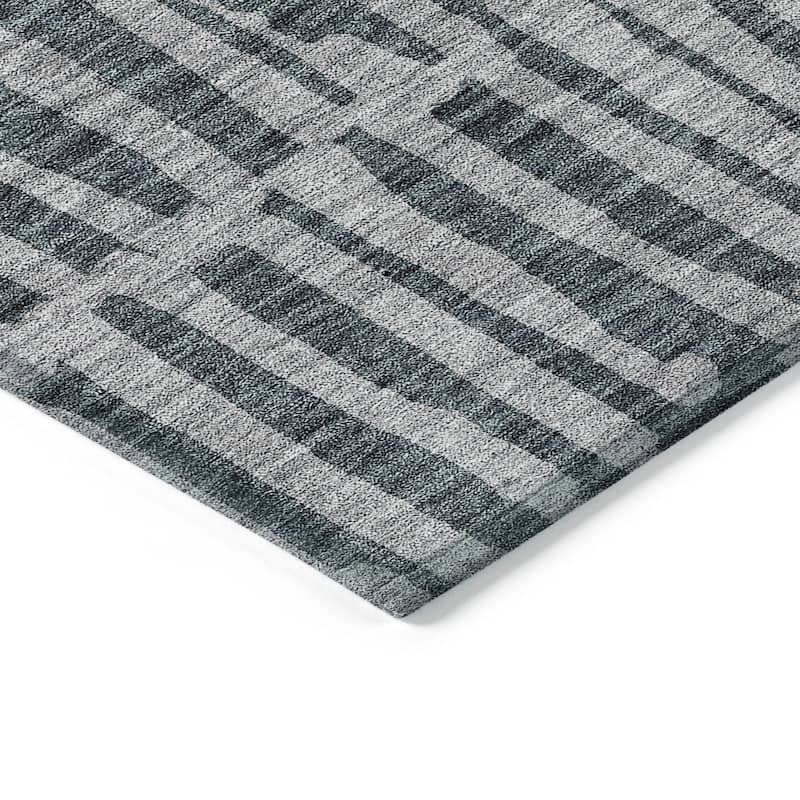 Machine Washable Indoor/ Outdoor Chantille Modern Geo Rug