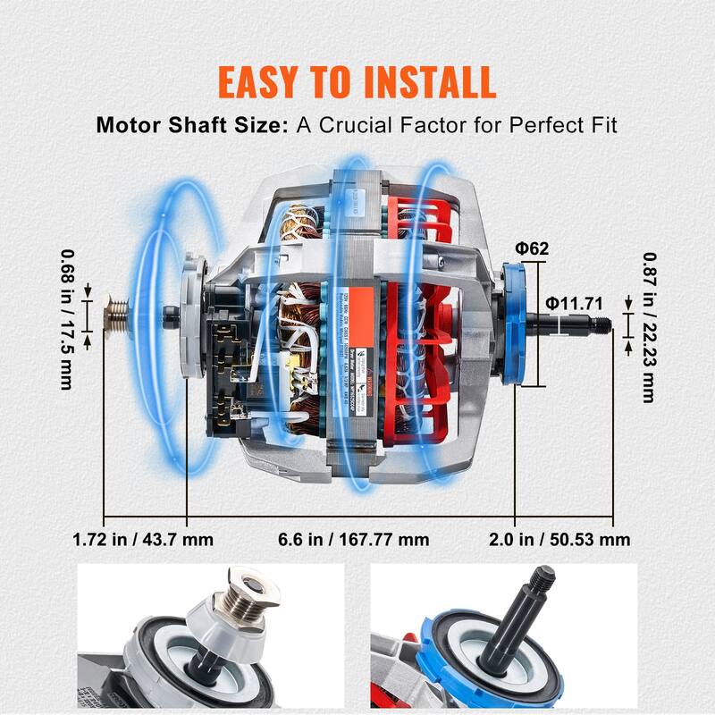 Dryer Motor Compatible with Samsung Kenmore Dryer
