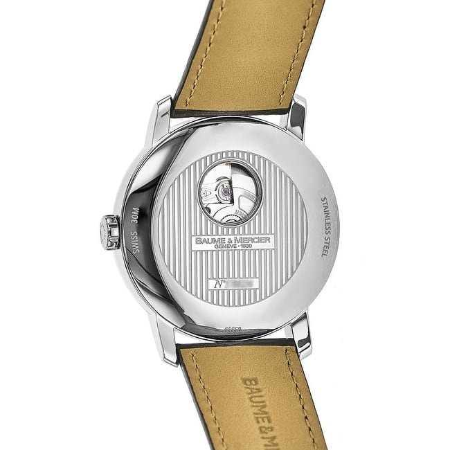 Baume and Mercier Classima Men's Watch - White Face, Grey Band