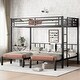 preview thumbnail 18 of 21, Metal Detachable Triple Bunk Bed，Twin XL & Twin Size