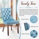 preview thumbnail 88 of 99, High-end Tufted Velvet Upholstered Nailhead Dining Chair Set of 6
