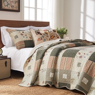 Greenland Midnight Paisley Quilt Set Twin Full/Queen or King 