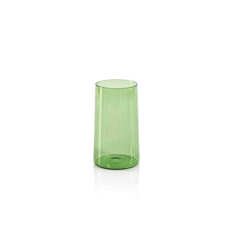 Lorient Highball Glasses, Set of 6 - 3.25" x 5.75" - Green