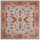 preview thumbnail 8 of 39, SAFAVIEH Handmade Heritage Traditional Blue/ Beige Wool Area Rug 6' Square - Blue/Beige - Square