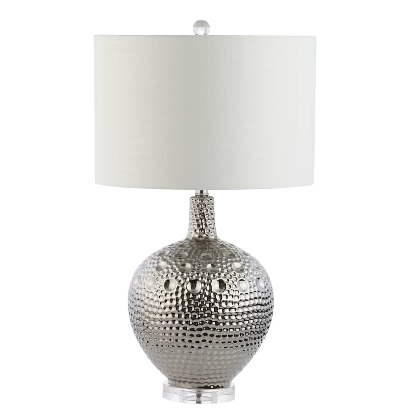 Hope 27" Ceramic LED Table Lamp, Chrome by JONATHAN Y