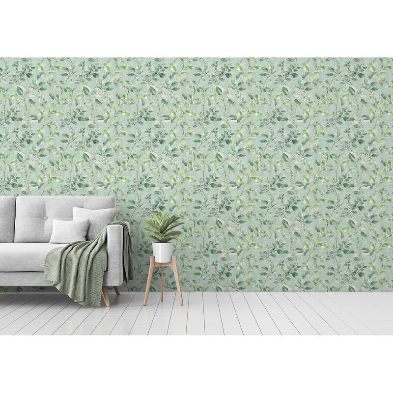 Arthouse Lucene Green Spring Vines Wallpaper