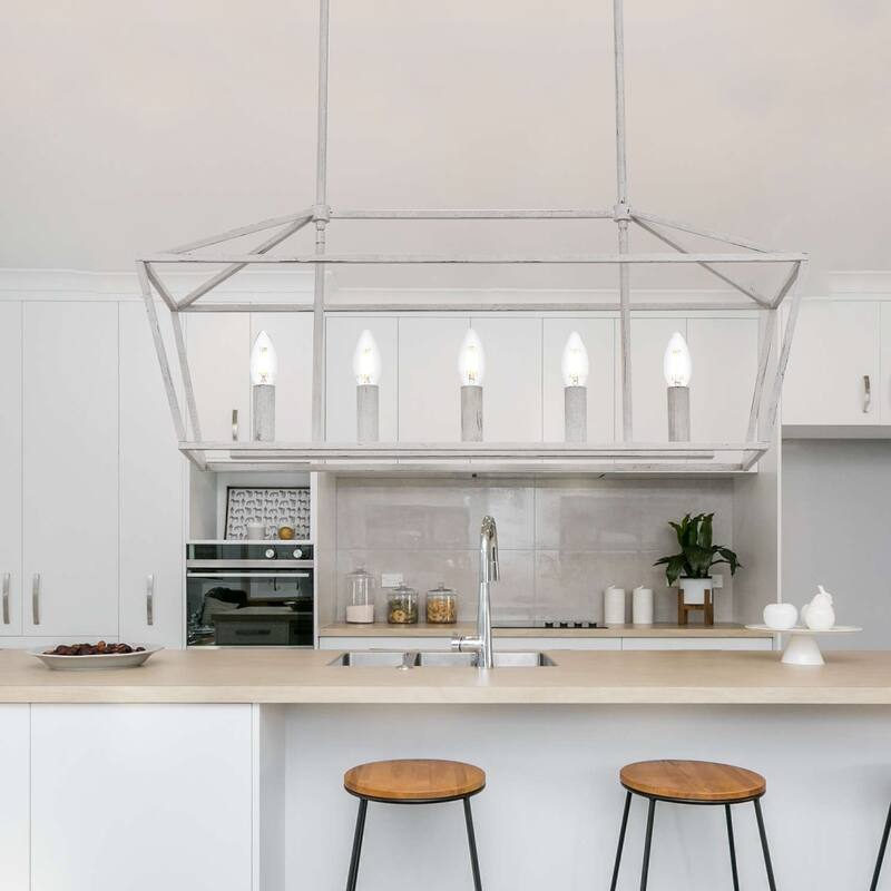 Modern Style Linear Island Pendant Light
