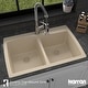 preview thumbnail 31 of 45, Karran Drop-In Quartz 50/50 Double Bowl Kitchen Sink