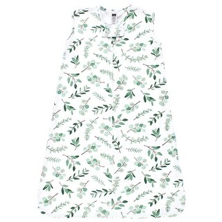 Hudson Baby Cotton Sleeveless Wearable Sleeping Bag, Sack, Blanket, Eucalyptus