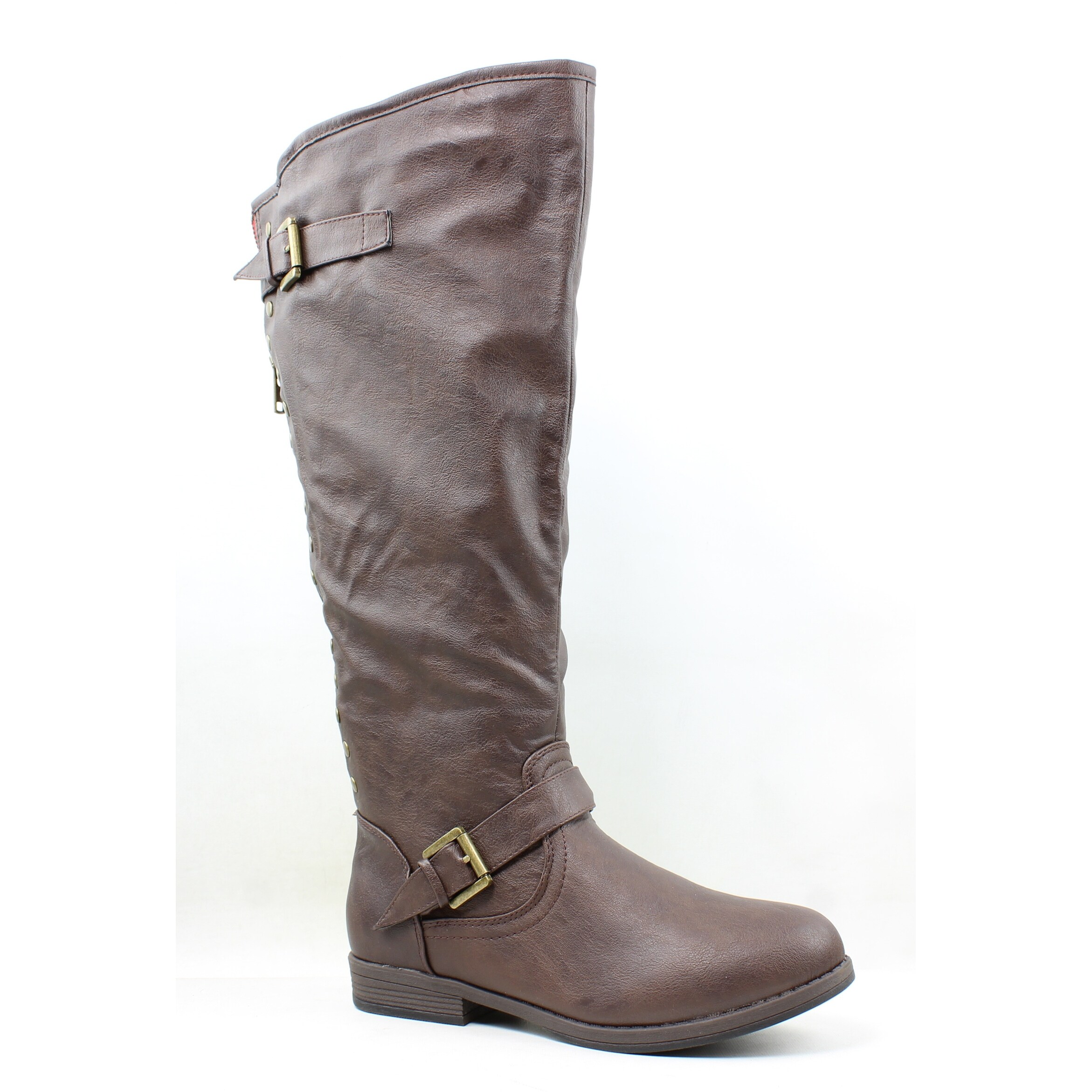 Shop JG Womens Spokane Brown Wide Calf 