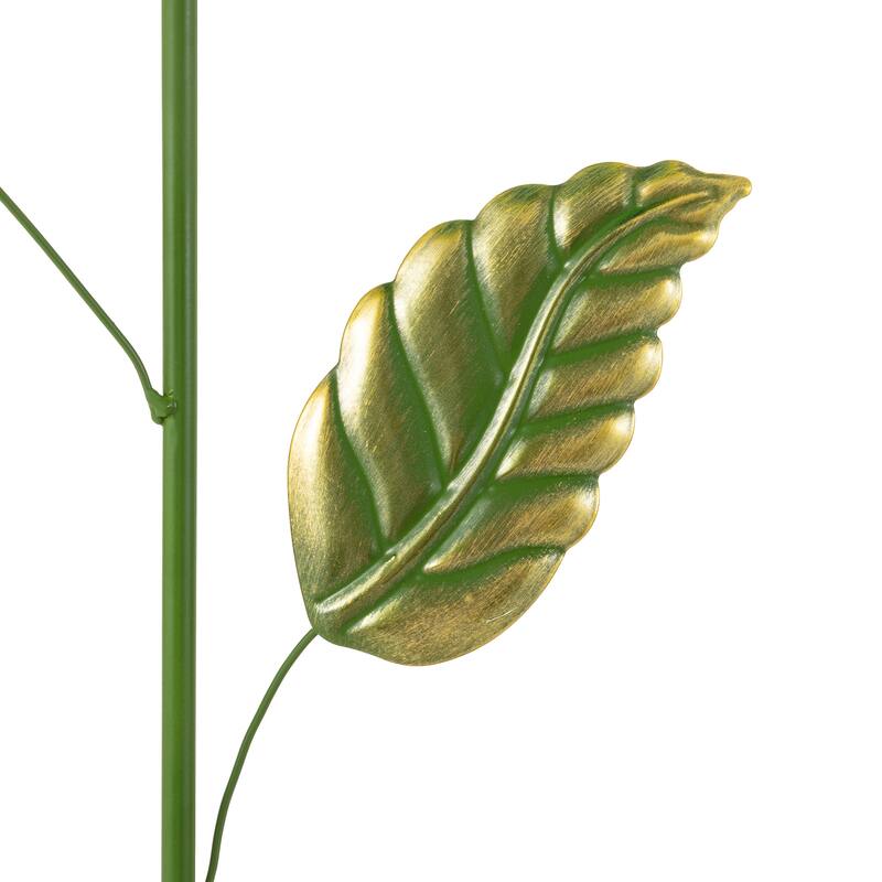 Glitzhome 41"H Garden Metal Flower Yardstake