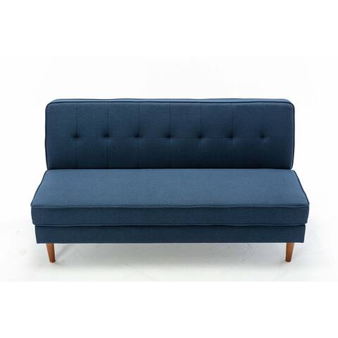 Loveseat Sofa for Living Room Bedroom Rubber Wood Legs Solid Wood Frame
