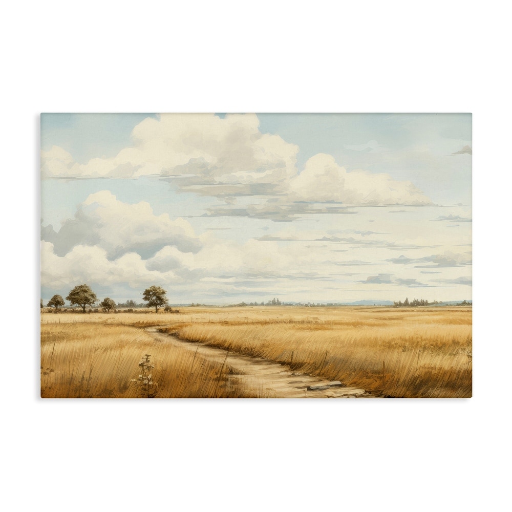Stupell Path Through Vast Grassland Canvas Wall Art Design By LSR Creative Studio