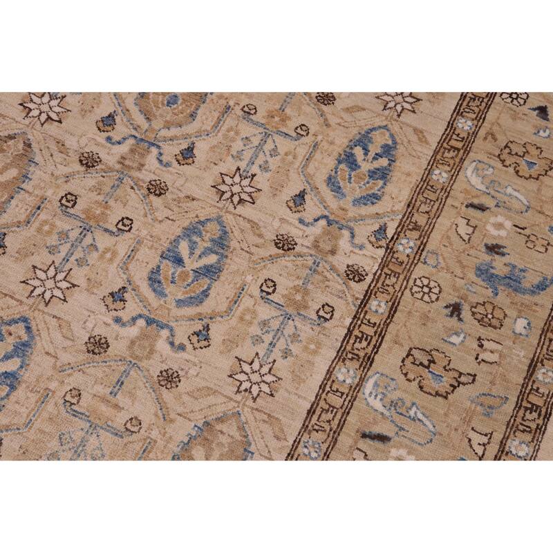 Vintage Herati Bidjar Hand Knotted Wool Rug