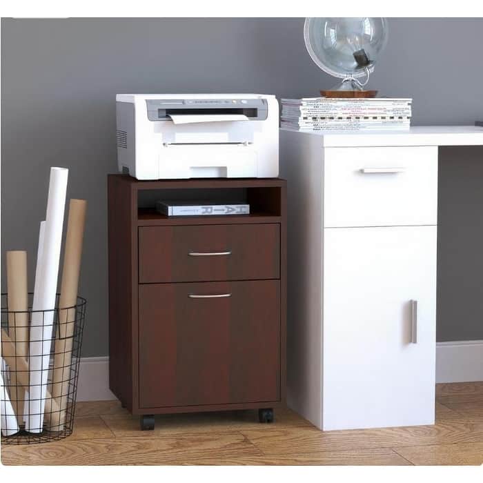 Mobile Storage Cabinet Organizer, 15.7"W x 13.8"D x 23.6"H