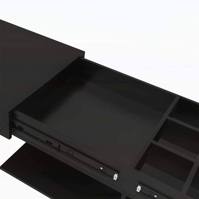 Coffee Table with Concealed Storage,Smart Lighting,and Easy Setup,Ideal for Enhancing Living Room Experience