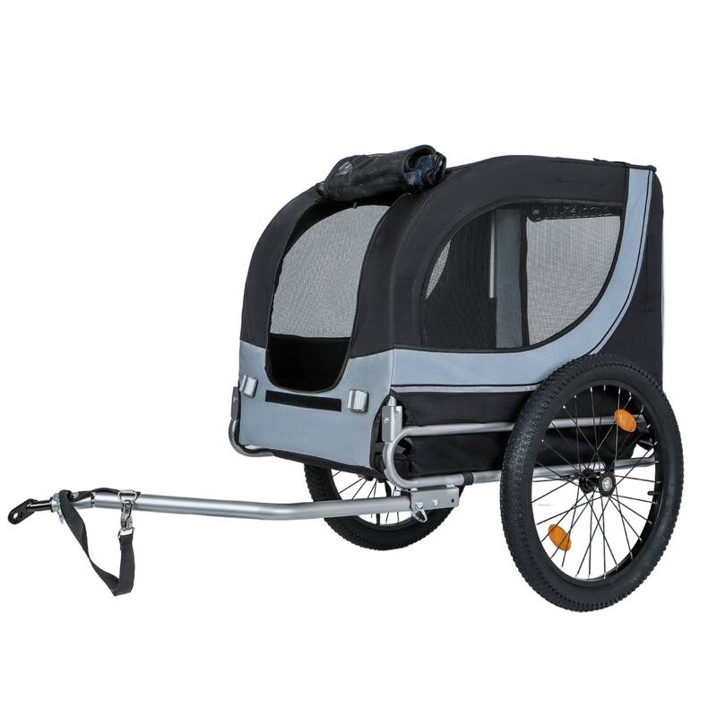 Large Folding Bike Trailer for Dogs, 100LB Capacity All-Terrain Pet Carrier for Cycling, Jogging, Camping & Outdoor Adventures