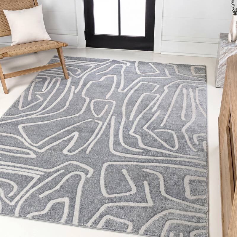 JONATHAN Y Dila Geometric Arch Scandi Striped Ivory/Cream Area Rug