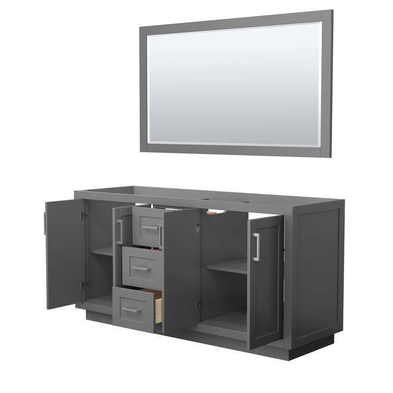 Miranda Bathroom Vanity Cabinet, 58-Inch Mirror