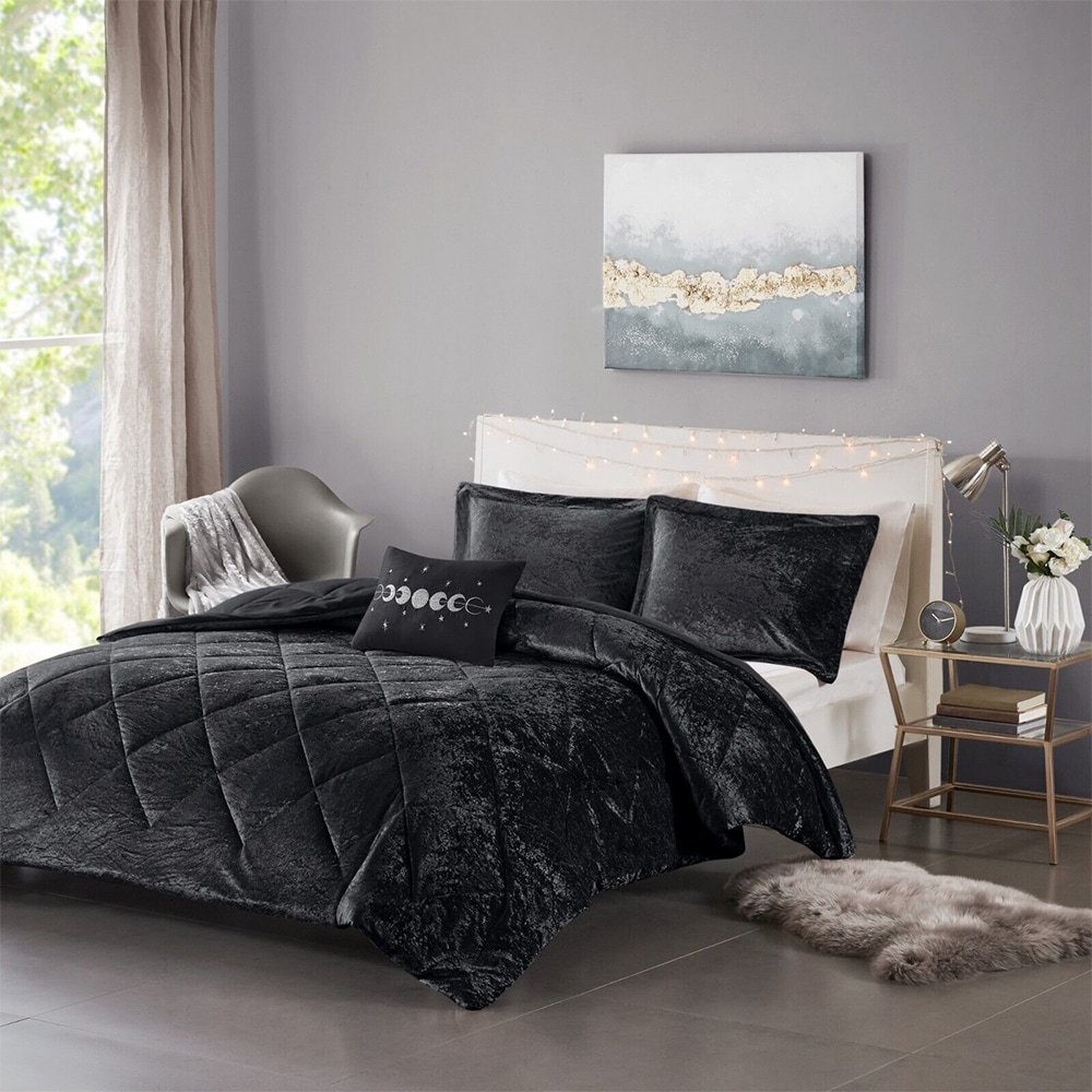 Black Velvet Blankets Bed Bath Beyond
