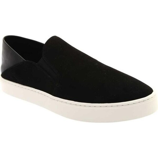 black slip on plimsolls womens