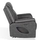 preview thumbnail 33 of 34, Furniture of America Arthon Fabric Power Recliner with LED Light and USB Port