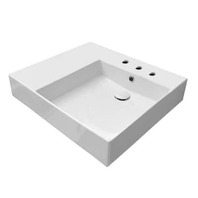 Nameeks Scarabeo 5148-Three Hole Teorema 2.0 Plus 23-5/8" Rectangular