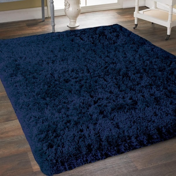 Shop Super Soft Thick Plush Pile Cozy Shaggy Shag Microfiber Area Rug Overstock 28036672