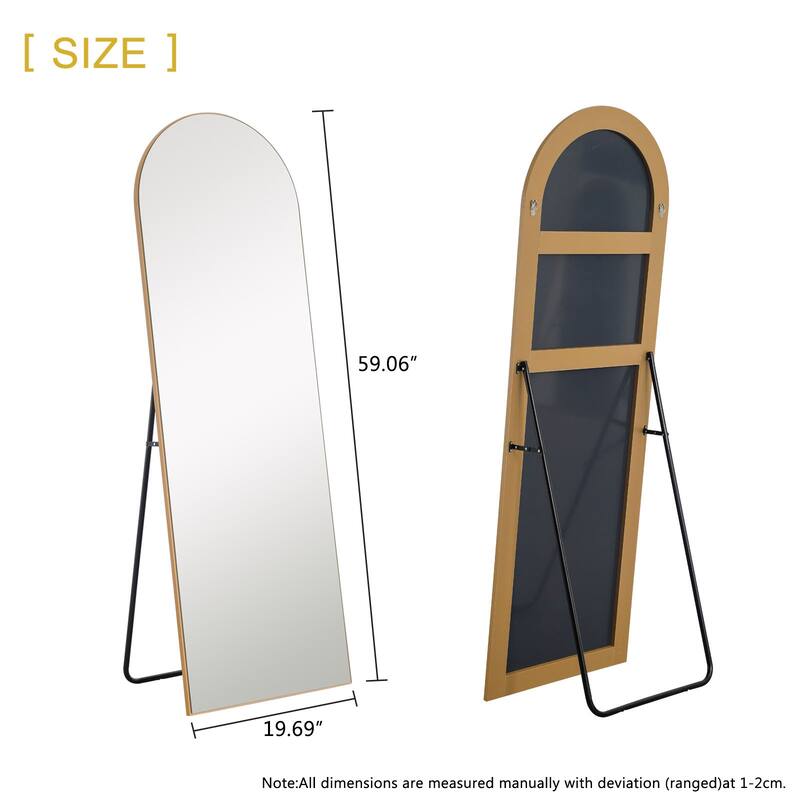 Arched Standing Mirror - 19.69" W x 1.18" D x 59.06" H