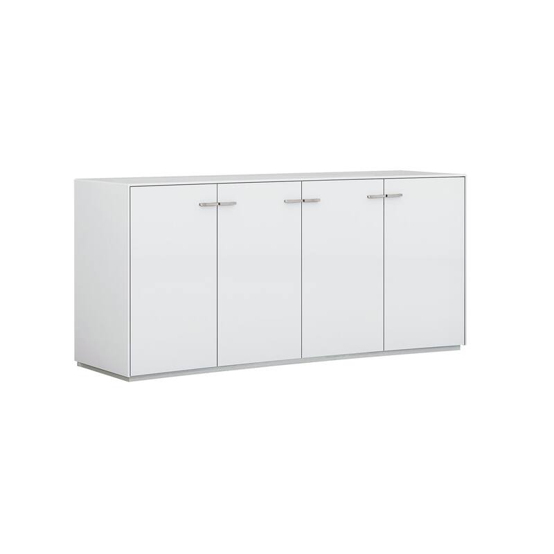 HomeRoots 72" White Buffet Table with Four Doors - 72' X '35' X '22
