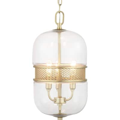 Progress Lighting Cayce 3 Light 9" Wide Taper Candle Mini Pendant
